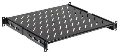 Полка стационарная ITK FS05-600PI-R, 19", 1U, глубина 600 мм, до 100 кг, черная