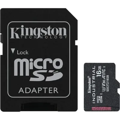 Карта памяти Kingston SDCIT2/16GB, microSDHC 16 ГБ, UHS-I U3 V30 A1, адаптер SD