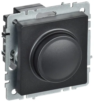 Светорегулятор IEK BRITE BR-D20-0600-K02, поворотно-нажимной, 600 Вт, 220 В, чёрный