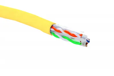 Кабель Eurolan 19C-U6-12YL-B305, U/UTP Cat.6, 305м, жёлтый