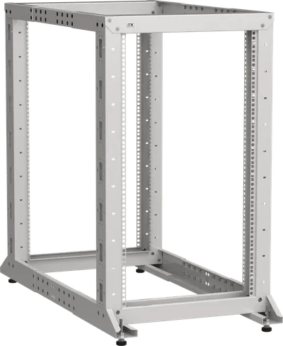 ITK LINEA F Стойка 2-рамная 37U 600х600-1000мм серая