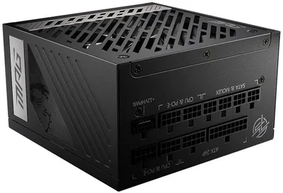 Блок питания MSI MPG A1000G, 1000 Вт, 80 PLUS Gold, ATX, модульный