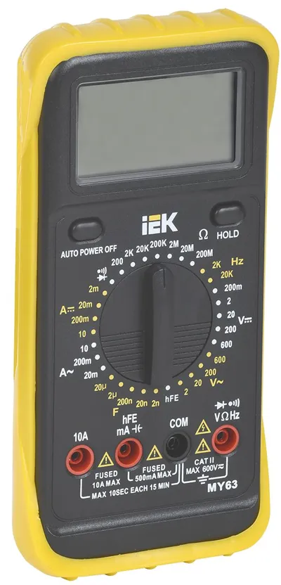 Мультиметр IEK TMD-5S-063 Professional MY63, цифровой, 700 В, 10 А, 200 МОм