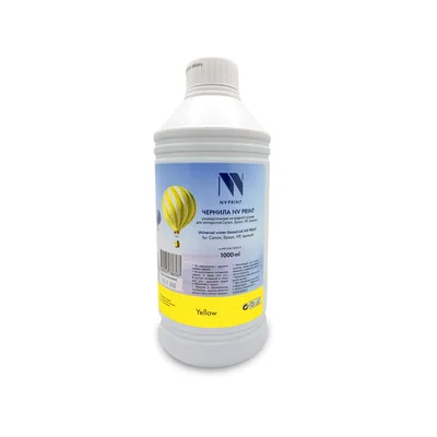 Чернила NV Print NV-INK1000UY, желтые, 1000 мл, водная основа