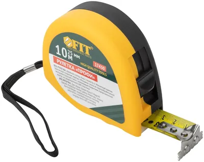 Рулетка FIT Профи 17430, 10м×25мм, магн.крючок, двойной стопор