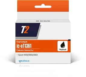 Картридж T2 IC-ET1361, для Epson K101/K201/K301, чёрный, с чипом