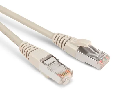 Патч-корд Hyperline PC-LPM-STP-RJ45-RJ45-C5e-3M-LSZH-GY, F/UTP, Cat.5e, 3 м, LSZH