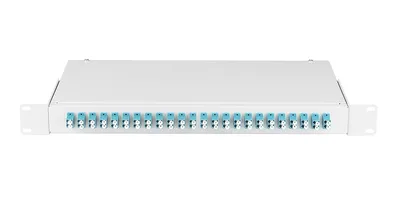 Оптический кросс NIKOMAX ESSENTIAL NMF-RP48LCUS2-WS-ES-1U-GY, 19", 1U, 48×LC/UPC, SM