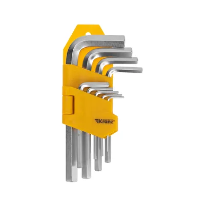 Набор шестигранных ключей REXANT KR-12-5215, HEX 1,5–10 мм, 9 шт., CrV