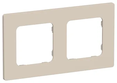 Рамка IEK FLITE FI-M22-32-20-K88, 2-местная, пластик, IP20, бежевый