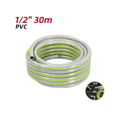 Шланг Deli DL8072A-30, армированный ПВХ, 1/2", 30 м, 3 слоя