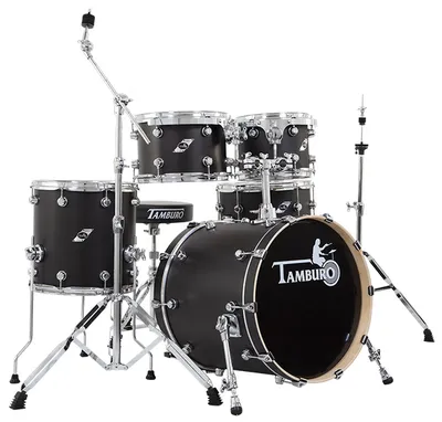 Ударная установка TAMBURO TB FORMULA20SBK, 5 барабанов, бочка 20", томы 10-12-14, Satin Black