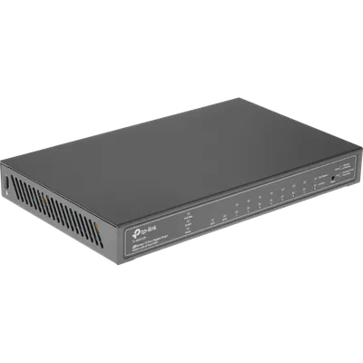 Коммутатор TP-Link SG2210P, 8×1GbE PoE+ 61 Вт, 2×SFP, L2+, управляемый