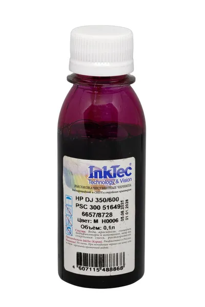Чернила InkTec H0006-M, 0.5л, для HP DJ 350/600/PSC 300