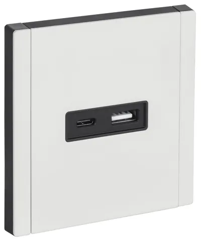 Розетка USB IEK FORTE&PIANO FP-U22-D31-M-K01, USB A+C 3,1 А, белый