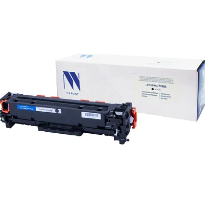 Картридж NV Print NV-CC530A/718Bk, чёрный, 3500 страниц, для HP/Canon