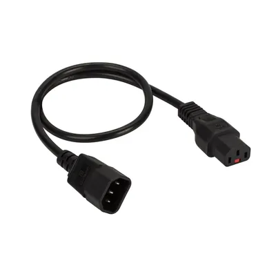 Шнур питания Lanmaster LAN-PP19L/20-1.0-BK, C19–C20, 3×1,5 мм², 1 м, 16 А