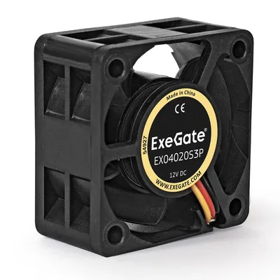 Вентилятор ExeGate EX281211RUS, 40×40×20 мм, 12 В, 3-pin, 5000 об/мин