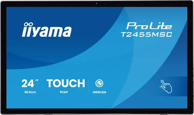 Монитор IIYAMA ProLite T2455MSC-B2, 23.8" IPS, 1920x1080, сенсорный