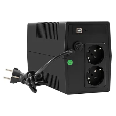 ИБП ExeGate Power Smart LB-800.LCD.AVR.2SH.USB (EX299764RUS), 800 ВА / 480 Вт, 2×Schuko