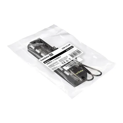 USB-хаб ExeGate DUB-72SW (EX293978RUS), 7×USB 2.0 Type-A, кабель 0,4 м