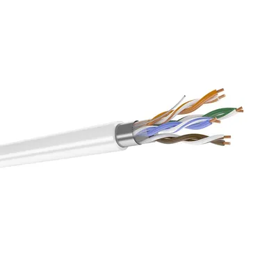 Кабель Datarex DR-140107, витая пара, F/UTP, кат.5e, 24AWG, белый