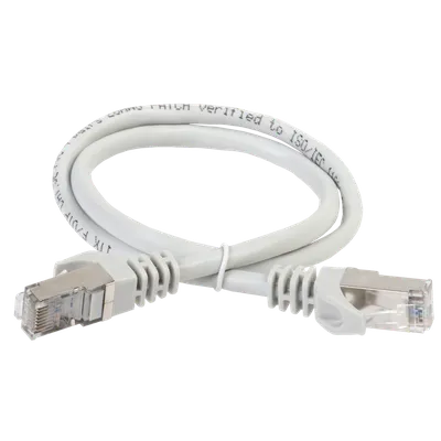 Патч-корд ITK PC01-C5EF-10M, Cat.5e FTP, 10 м, RJ45-RJ45, серый