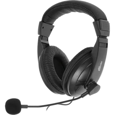 Гарнитура Ritmix 4610121100266, RH-540M, черная, 3.5мм, 2м