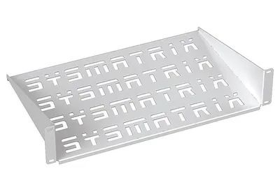 SYSMATRIX SH 3003.700 Полка 19" консольная перфорированная 1U глубина 300 мм, цвет серый (RAL 7035)