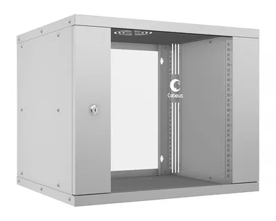 Шкаф телекоммуникационный Cabeus WSC-05D-9U55/45, настенный 19" 9U, 550×450 мм, стекло, IP20