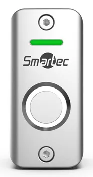 ST-EX012LSM - Кнопка металлическая Smartec, 2-х цветный СИД индикатор, накладная, НР контакты, размер: 60х29х25 мм