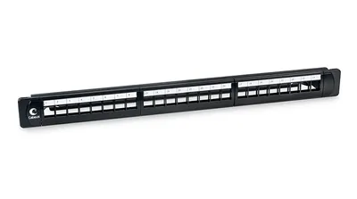 Модульная патч-панель 19", 24 порта, 1U, для неэкр. Модулей Cabeus PLB-24 Модульная патч-панель 19", 24 порта, 1U, для неэкранированных модулей, с задним кабельным организатором (без модулей)