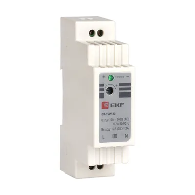 Блок питания EKF PROxima DR-15W-12, 12 В, IP20