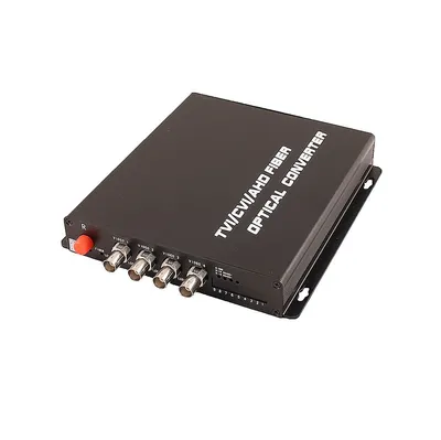 Оптический приёмник OSNOVO RA-H4/1F, 4 канала HDCVI/HDTVI/AHD/CVBS, 1080p, 20км