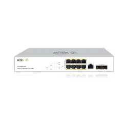 Коммутатор Wi-Tek WI-PCMS310GF v2, управляемый PoE, 8×GE PoE + 2×SFP, бюджет 150 Вт, Cloud