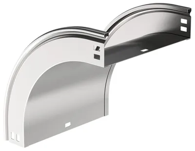Отвод для кабельного лотка IEK CPV41-0-90-080-200, поворот 90°, 80×200 мм, сталь, цинк