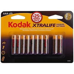 Kodak LR03-8+2Bl Xtralife Alkaline [K3A-8+2] (120/480/38400) (10 шт. в уп-ке)