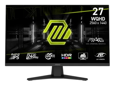 МОНИТОР 27" MSI MAG 274QF X24 Black (IPS, 2560x1440, 240Hz, 0.5ms, 178°/178°, 250 cd/m², 1000:1, +2x HDMI 2.0, +DP 1.4a)