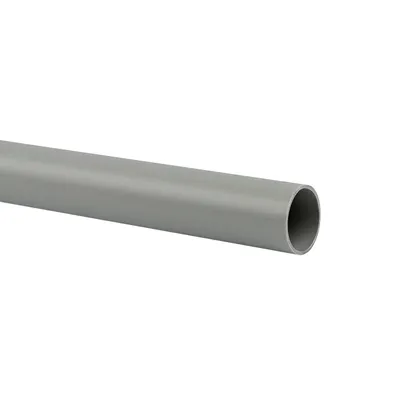 Труба гладкая ПВХ жесткая EKF trg-25-3n, d25 мм, 3 м, серая