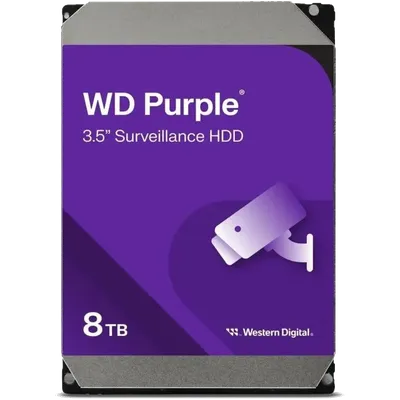 Жёсткий диск WD Purple WD85PURU, 8 ТБ, SATA III, 3.5", 5640 об/мин