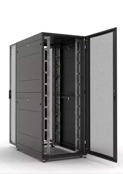 Шкаф серверный ЦМО ШТК-СП-48.8.12-44АА-9005, 48U, 800x1130 мм, 1350 кг