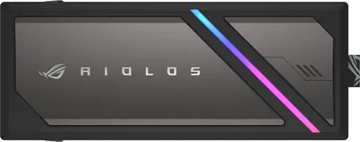Внешний корпус SSD Asus ROG STRIX AIOLOS NVMe/SATA алюминий черный M2 2280