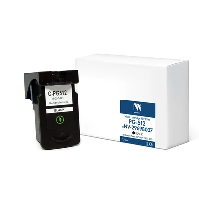 Струйный картридж NV Print PG-512 (NV-2969B007), черный, 15 мл, для Canon Pixma MP240/250/260