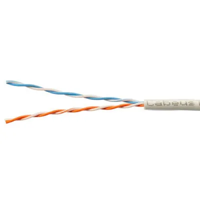 Кабель Cabeus UTP-2P-Cat.5e-SOLID-GY-20, U/UTP, Cat.5e, 2 пары, 24 AWG, 20 м