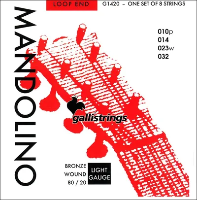 Комплект струн GALLI STRINGS G1420 для мандолины, 10-32