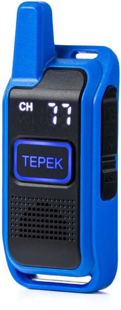 Рация ТЕРЕК Спорт синий, 199 каналов, аналоговая, до 3 км