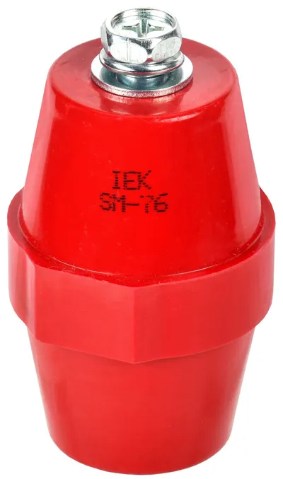 Изолятор IEK YIS11-76-25-B SM76, опорный, 1000 В, болт М10, красный
