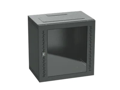 Шкаф навесной DKC R5STI0940GSB, 9U, 500×600×400, стеклодверь, RAL9005
