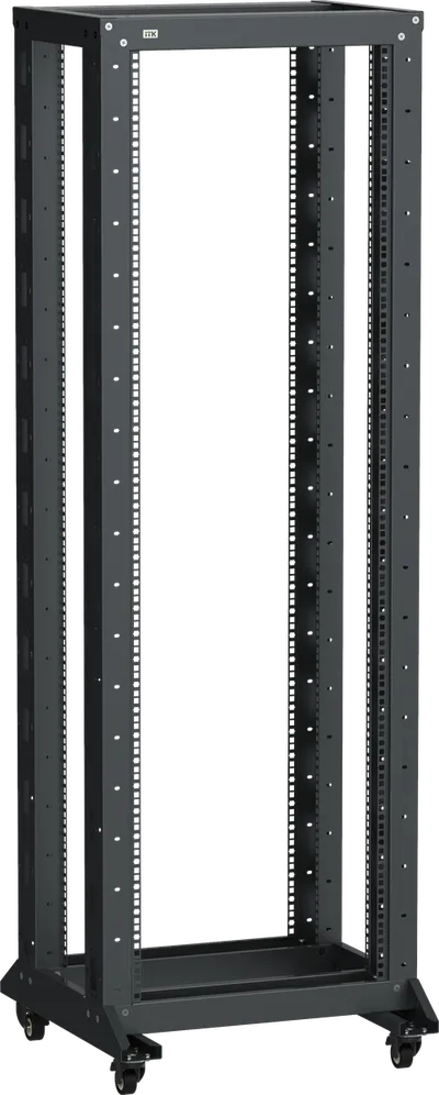 Стойка открытая ITK LF05-33U66-2RM, 33U, 600×600мм, двухрамная, черная