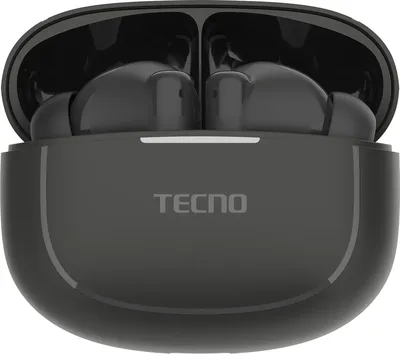 Гарнитура TECNO BD04 AIR ECO BLACK, TWS, Bluetooth, чёрный
